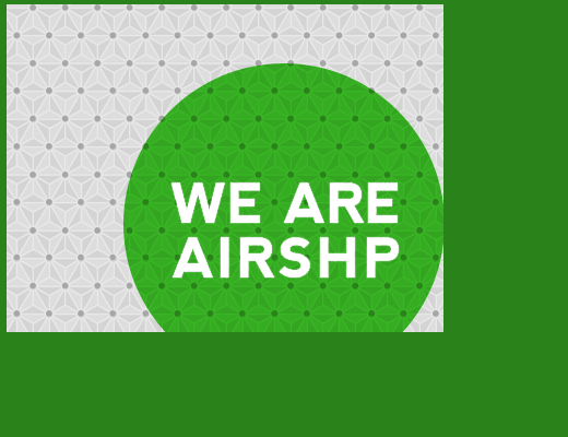 (animated!) AIRSHP Facebook header airshp animated branding facebook geometric gif green pattern