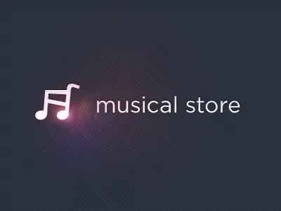 Musical Store diseno diseño glare guadalajara logo logotype mexico music note shopping cart store