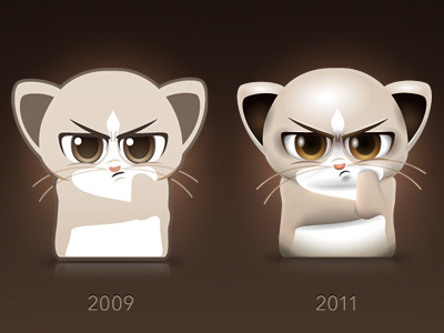 Lemur-ish (frustrated) cartoon character illustration