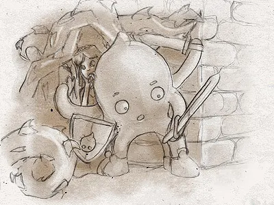 Sketch Adventures adventures illustration knight princess shield sketch sword