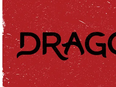 Drag dragon poster red