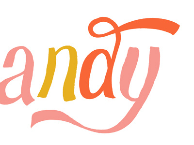Cotton candy illustration typography