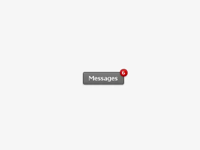 Pure CSS3 Message Button With Notification button buttons code css css3 design html icondeposit interface message notification pure ui user ux