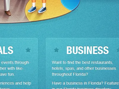 Florida.com Snap blue boxes colorful content content boxes florida sea star texture