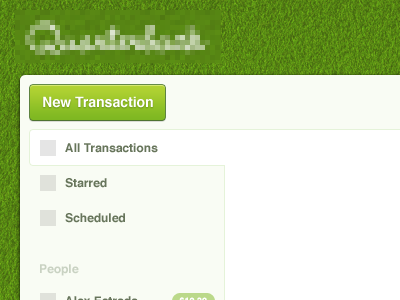 Quarterback button green interface menu navigation