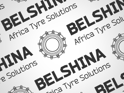 Belshina ATS logo bw geometric logo simple