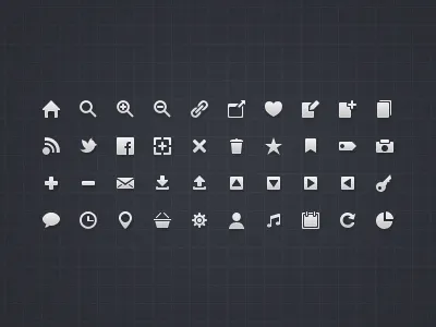 Web icons 16x16 clean icons web