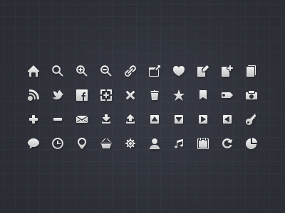 Web icons 16x16 clean icons web