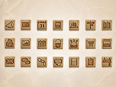 e-commerce icon set e commerce icons wooden