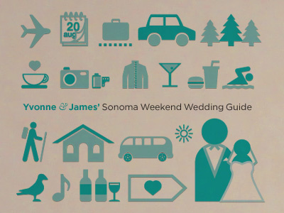 Sonoma 101 icons illustration vector