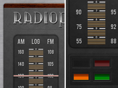 Radio App app button ipad osx radio retro vintage