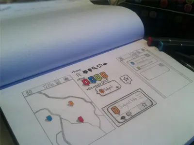 2nd Stage Wireframing app interface sketch ui wireframe