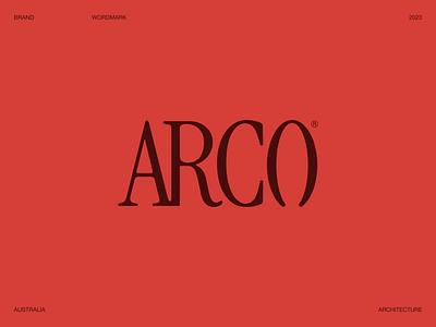 ARCO ARCHITECTURE arco australia brand branding graphic design logo wordmark