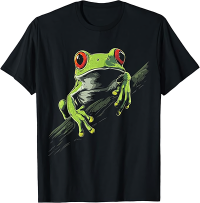 T Shirt Design Tree Frog Red Eyed brand identity clothing fashion design graphic designer logo design shirt shirt design tshirt design