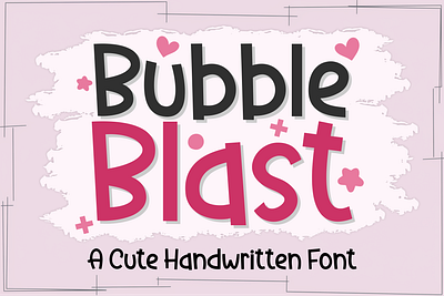 Bubble Blast – A Fun & Playful Font for Designers & Crafters ✨ branding bubble blast bubble font crafters cricut font design fonts handwritten font kids type lettering logo design modern font script font silhouette typography