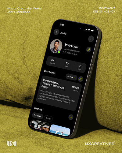 Freelancing Platform App Design - By UX Creatives Design appdesign freelancingplatform graphic design uiux user interface userexperience uxcreatives