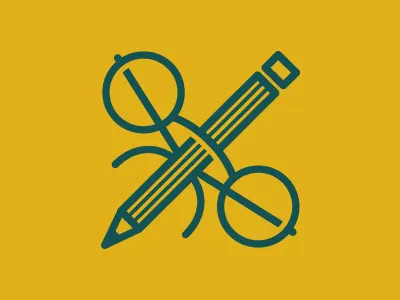 Read & Write glasses icon pencil