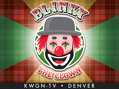 Blinky The Clown blinky chrism70.com clown colorado denver illustration kwgn nose retro safety television tv