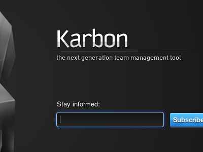 Karbon Prepage black button gui icon karbon sign up ui web webapp white