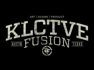 KLCTVEfusion t-shirt apparel bobby dixon graphic identity lettering logo shirt type typography