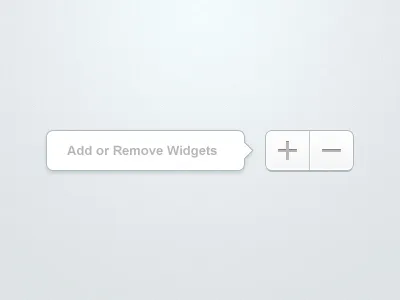 Widgets add light remove ui user interface widgets