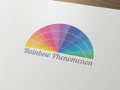 Rainbow Phenomenon brand branding color colorful colors logo logo design phenomenon rainbow