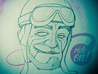 Ride On ! blog blogmoto comic gang illustration mascot moto website