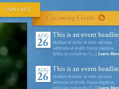 Church site design 3d ribbon texture web design