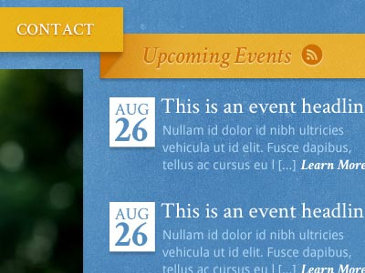 Church site design 3d ribbon texture web design