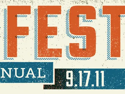 Fest illustration music festival typography