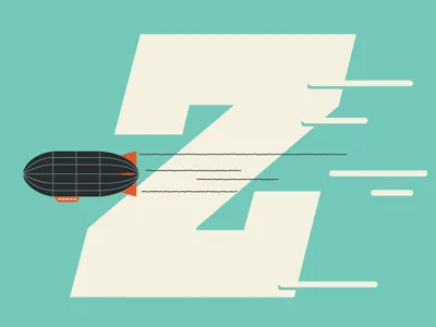Z Is For... alphabet design illustration letter neat vintage z zeppelin