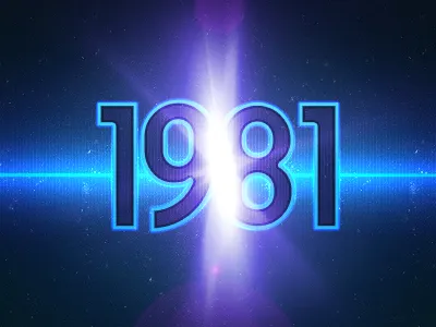 1981 - Rebound me! 1981 blue purple scifi shiny space