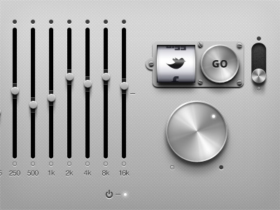 Royce GUi app controls apple buttons controls cool dial dials dieter rams gui iphone modern sliders touch screenux user experienece twitter ui user interface web buttons web elements