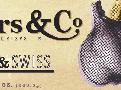 Bakers & Co Label halftone illustrator packaging photoshop retro robert gaszak typography