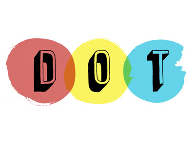 DOT hand drawn illustration lettering typography