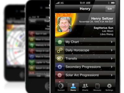 Profile Screen buttons icons ios iphone ipod ui