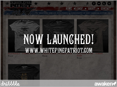 White Pine Patriot :: Now Launched! americana awaken awaken design company civil war dark old red revolutionary war texture vintage web web design website white pine white pine patriot wood wpp