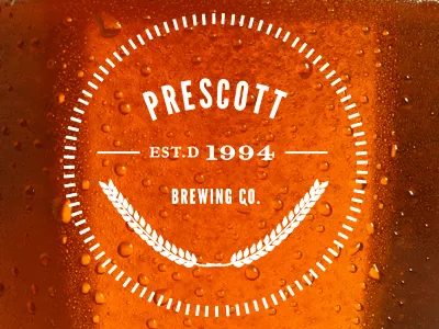 Prescott Brewing Co. logo redesign arizona beer logo redesign typography