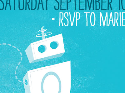 Baby Shower - Robot baby invitations robots shower