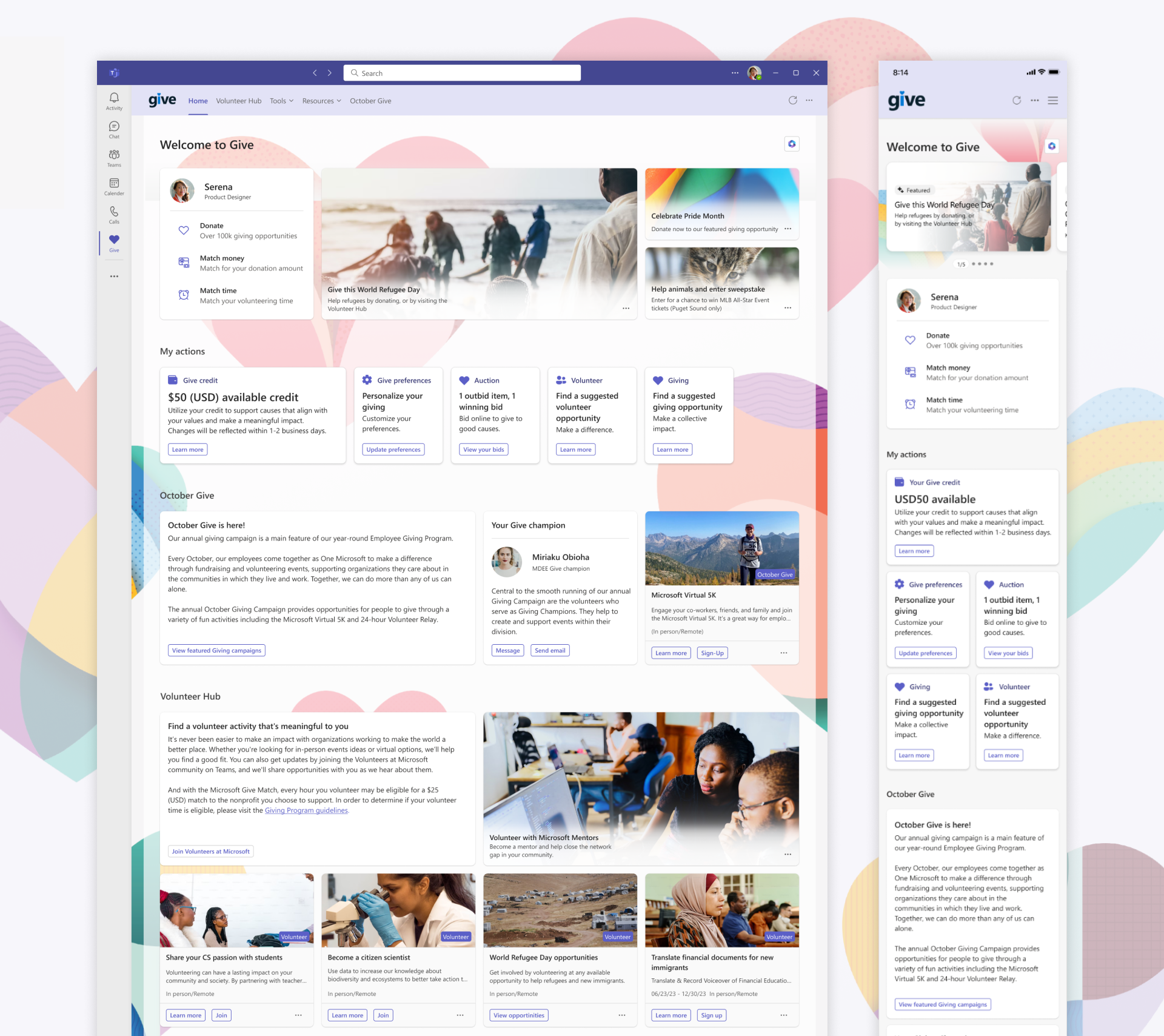 Give vNext microsoft product design teams app ui ui design ux ux design web design