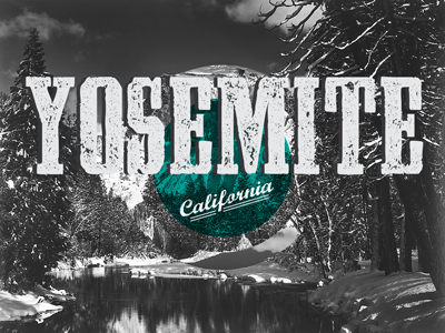 Yosemite california grayscale states
