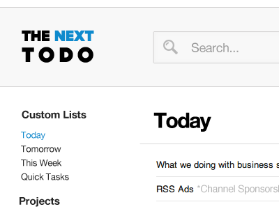 The Next Todo tasks thenexttodo