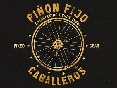 Piñon Fijo 1986 bicycle bike fixed logo