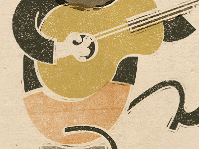 Making the monkey dance illustration musician