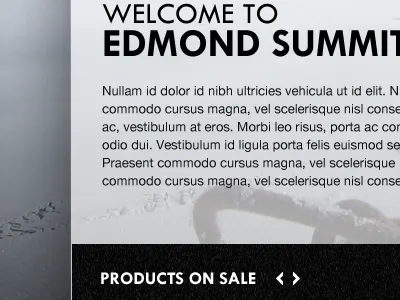 Welcome Section ecommerce noise