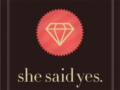 Invite diamond engagement invite wedding