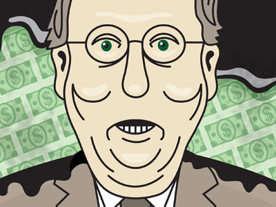 Mitch caricature mcconnell money odo oil senate senator turtle