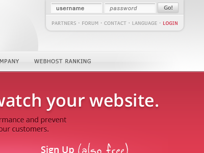 Teeny Login Panel open sans ui web