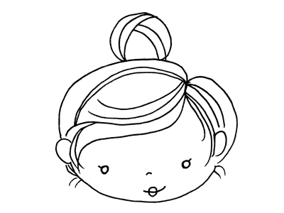 Girly Sketch bitmap girly illustration sketch