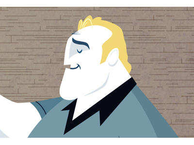 Retro Incredibles Detail bob parr detail disney pixar the incredibles